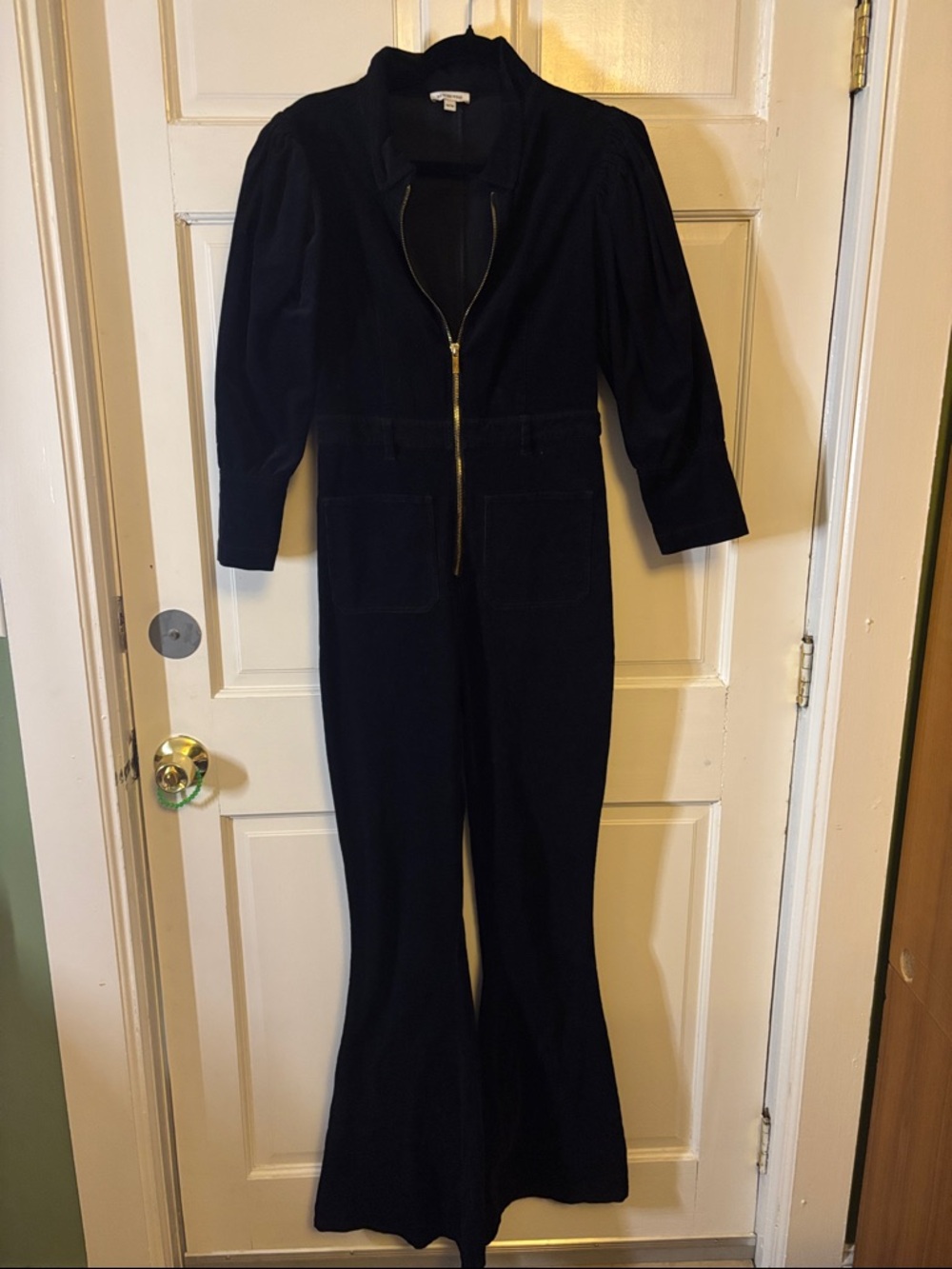 We Wore What Women’s Black Zip-Front Jumpsuit